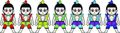 網(wǎng)友曬出的葫蘆娃像素畫(huà)