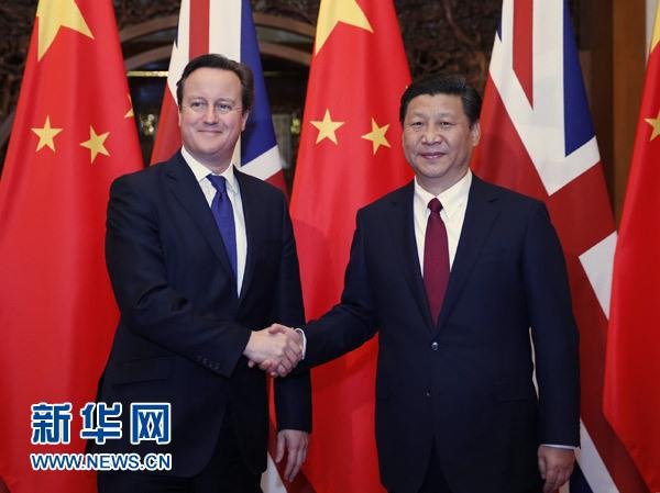 12月2日，國家主席習(xí)近平在北京釣魚臺國賓館會見英國首相卡梅倫。 新華社記者 鞠鵬 攝