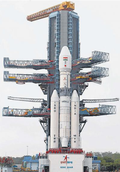 印度最新研制的地球同步衛(wèi)星發(fā)射火箭“馬克III型”(Mark III)。