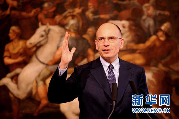  2月13日，意大利政府總理恩里科·萊塔宣布辭職。