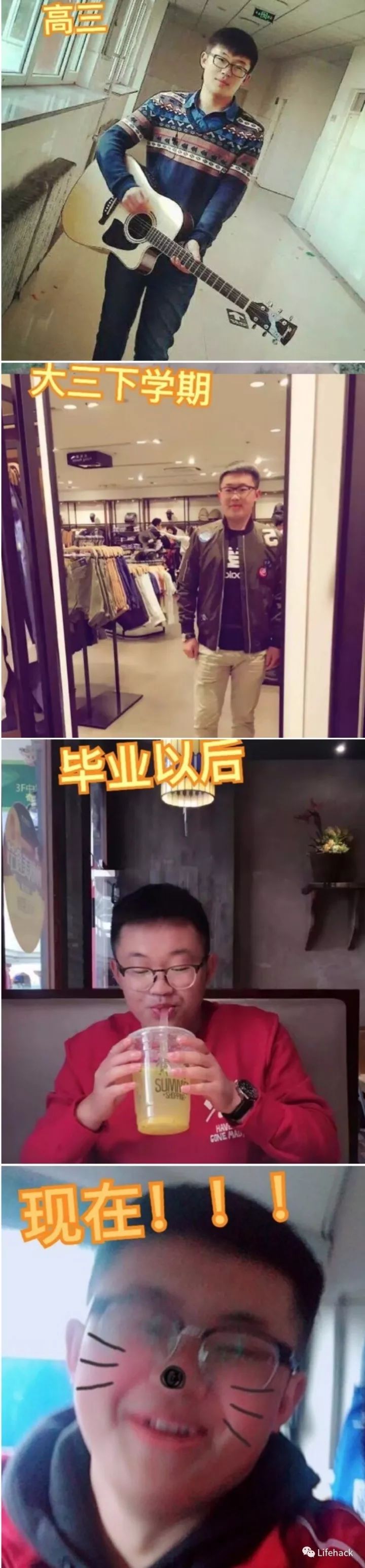 長(zhǎng)胖20斤，臉型怎么變？這些例子看完扎心了！