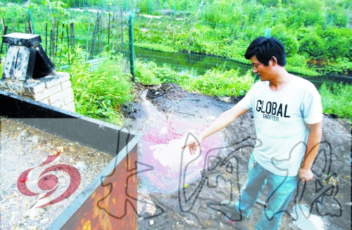 煉油點將骯臟、臭氣熏人的廢水直接排入溝渠。