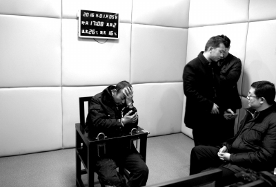 1月5日，犯罪嫌疑人馬永平在接受審訊。