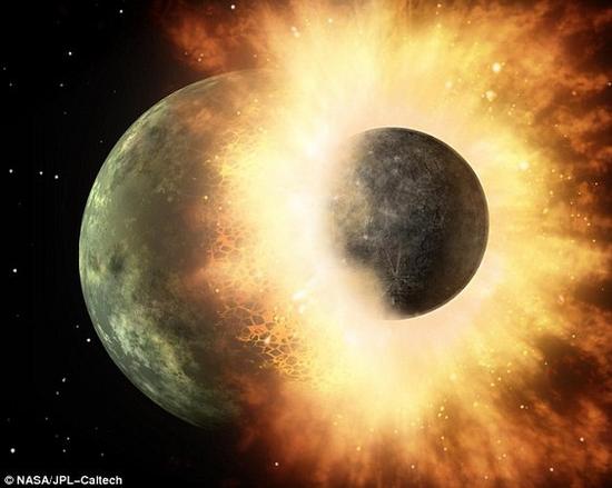 資料圖片：科學家說，45億年前跟忒伊亞行星的一場相撞，把水資源帶到了地球。