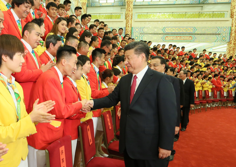 習(xí)近平會(huì)見第31屆奧運(yùn)會(huì)中國體育代表團(tuán)