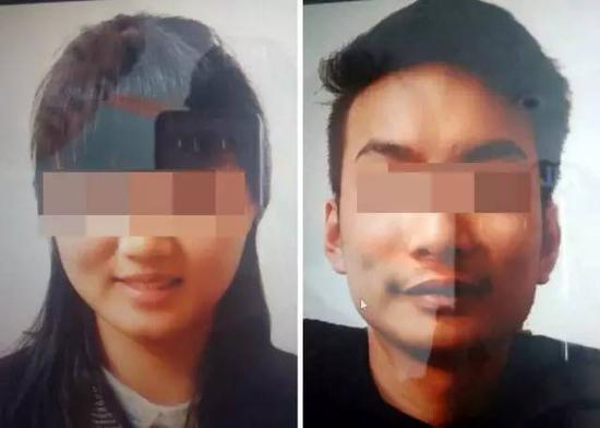 兩名遭綁架的中國公民照片。