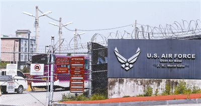 5月28日，韓國(guó)烏山市，美駐韓空軍基地