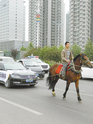 　馬拉汽車(chē)引人關(guān)注。
