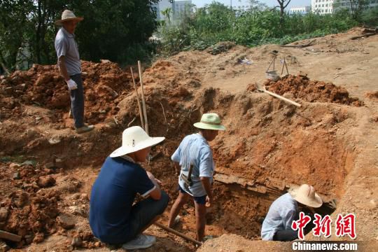 巖橋村廟山地區(qū)考古現(xiàn)場?！⊥]文管辦　攝